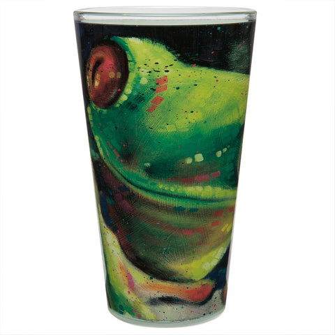 Stephen Fishwick Green Frog Pint Glass