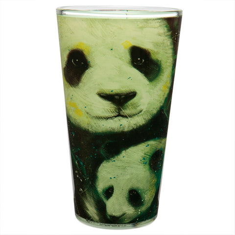 Stephen Fishwick Panda Family Pint Glass