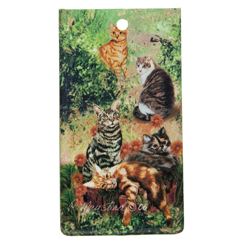 Tabby Cat Portrait Bag Tag