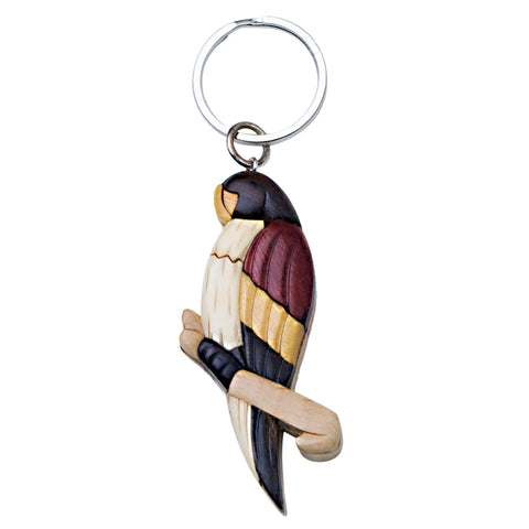 Parrot Wooden Keychain