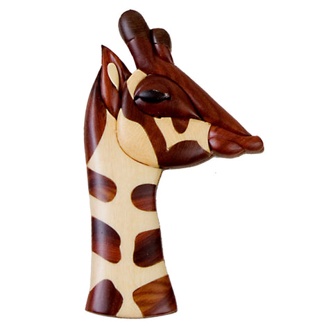 Giraffe Wooden Magnet