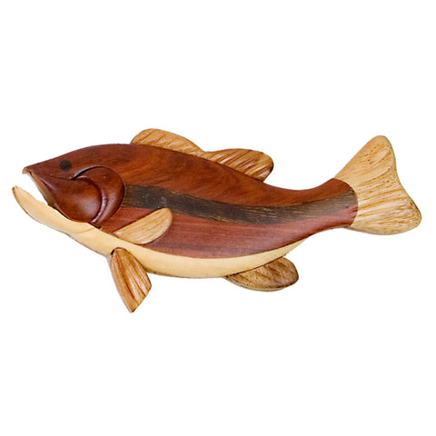 Largemouth Bass Wooden Magnet