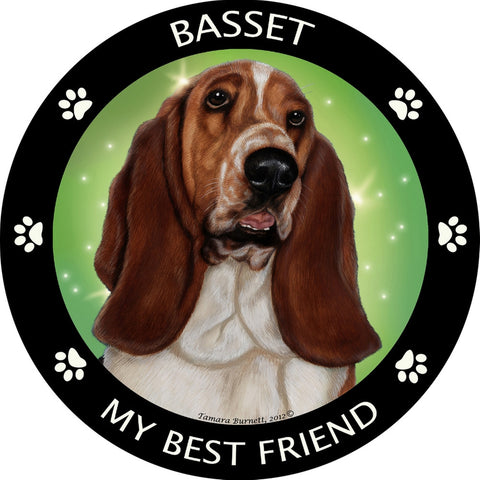 Basset Hound My Best Friend Magnet