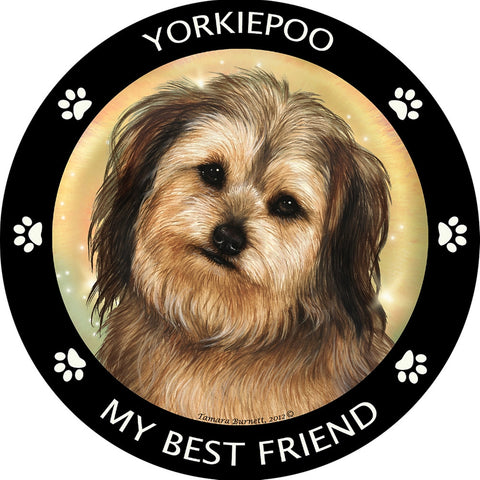 Yorkiepoo My Best Friend Magnet