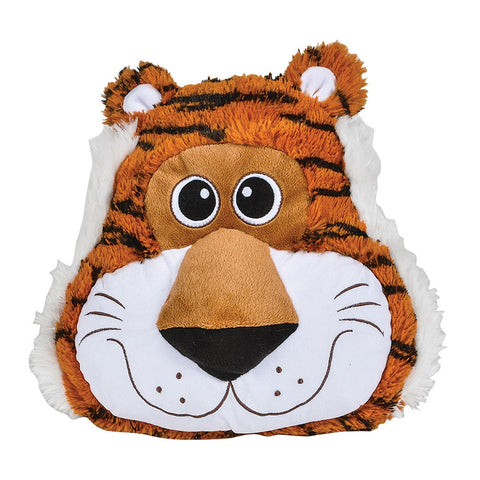 Tiger Head Plush Pillow