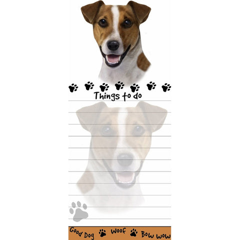 Jack Russell Tall Magnetic Notepad