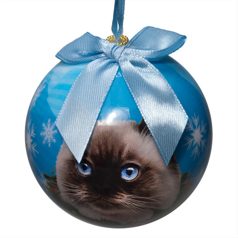 Himalayan Cat Christmas Ball Ornament