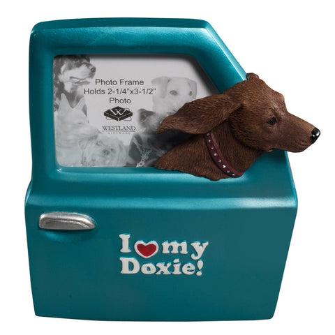 I Heart My Doxie Driving Picture Frame