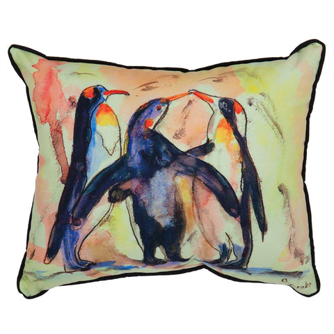 Penguins Large Indoor/Outdoor Accent Pillow