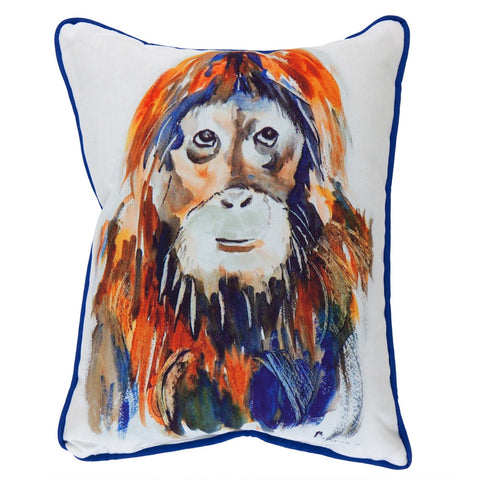 Orangutan Small Indoor/Outdoor Accent Pillow