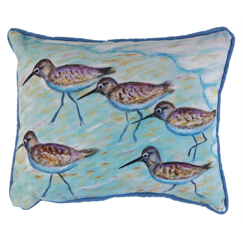 Sandpipers Small Accent Pillow