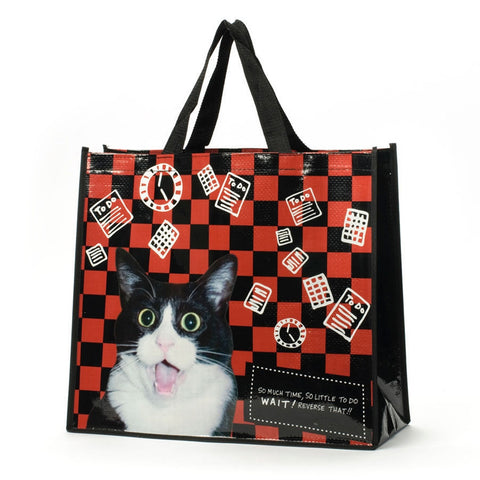 Much Time, Little To Do Cat Tote Bag