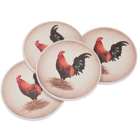 Rooster Stone Coaster