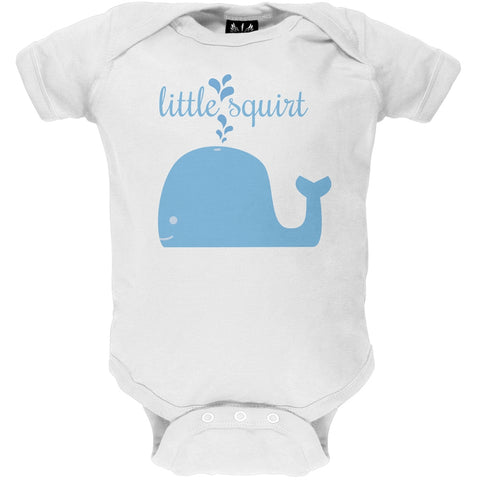 Little Squirt White Baby One Piece