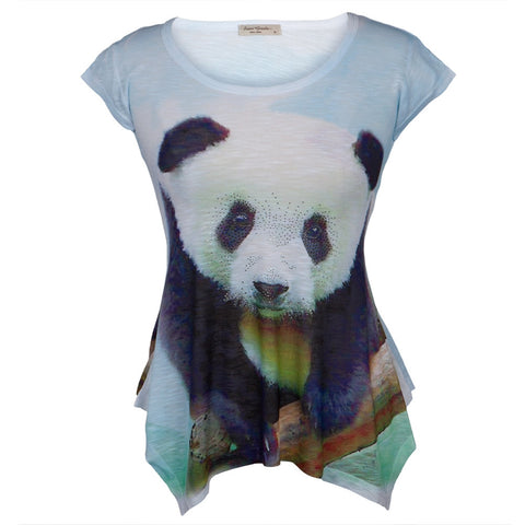 Panda Portrait Juniors Tunic Shirt
