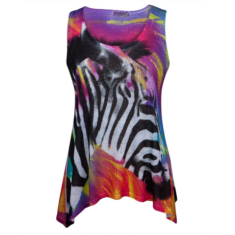 Zebra Juniors Tank Top Tunic