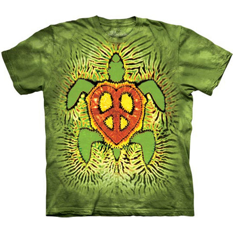Turtle Rasta Peace Tie-Dye Kids T-Shirt