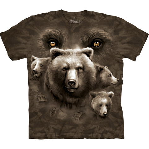 Bear Eyes Collage Kids T-Shirt