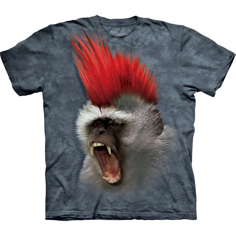 Monkey With a Punky Mohawk Kids T-Shirt
