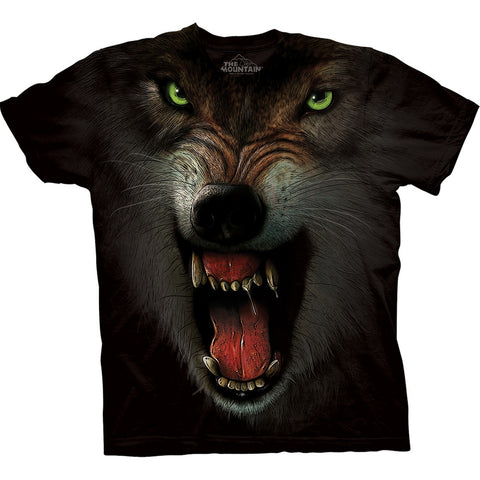 Wolf Close Up Fangs Kids T-Shirt