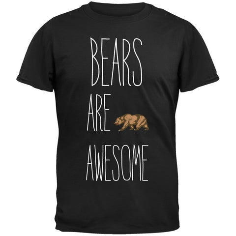 Bears are Awesome Black T-Shirt