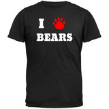 I Love Bears Black T-Shirt