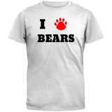 I Love Bears Black T-Shirt