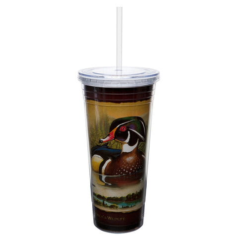 Wood Duck Double-Wall Insulated Acrylic Tumbler