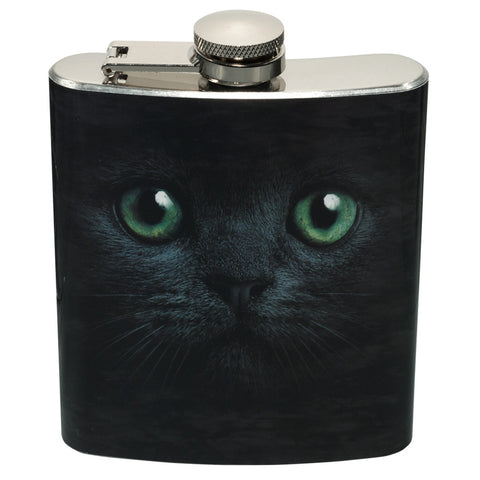 Cat Black Flask
