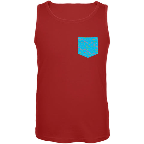 Faux Pocket Dinosaur Tank Top