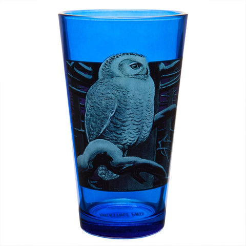 Owl Perched Pint Glass