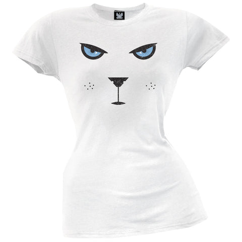 Cat Eyes Short Sleeve White Women's T-Shirt