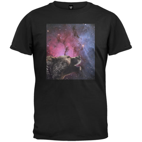 Space Bear Men's Black T-Shirt