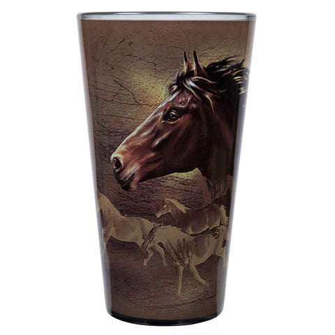 Horse Running Wild Pint Glass