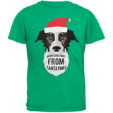 Black Dog Santa Youth Black T-Shirt