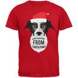 Black Dog Santa Youth Black T-Shirt