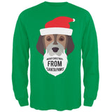 Droopy Dog Santa Ugly Christmas Sweater Black Long Sleeve T-Shirt