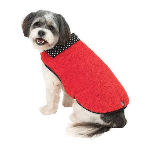 Fido's Fuzzy Fleece Red Dog Vest