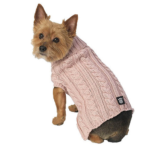 Marley's Rose Cable Dog Sweater