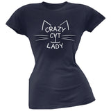 Crazy Cat Lady Juniors Pink T-Shirt