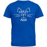 Crazy Cat Man Black T-Shirt