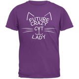 Future Crazy Cat Lady Youth Black T-Shirt