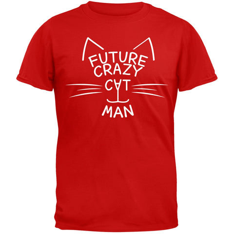 Future Crazy Cat Man Red T-Shirt