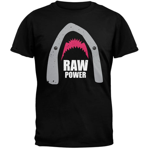 Shark Raw Power Black Adult T-Shirt