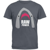 Shark Raw Power Black Adult T-Shirt