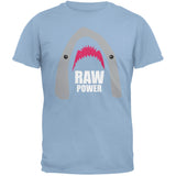 Shark Raw Power Black Adult T-Shirt