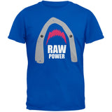 Shark Raw Power Black Adult T-Shirt