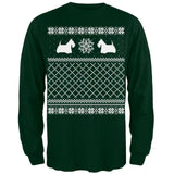 Scottish Terrier Ugly Christmas Sweater Green Long Sleeve T-Shirt