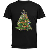Cats In Christmas Tree Black Youth T-Shirt