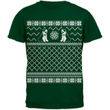 Saint Bernard Ugly Christmas Sweater Green Youth T-Shirt